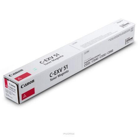 Toner Canon CEXV51M / C-EXV51M do iR-ADV  C5535i / C5540i / C5550i / C5560i / C5735i / C5740i / C5750i / C5760i | 26 000 str. | magenta