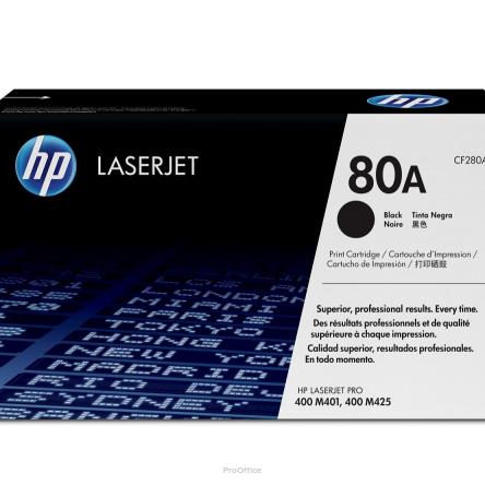 Toner 80A Black 2.7k CF280A | 886111144143