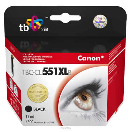 Tusz do Canon PIXMA MX 925 TBC-CLI551XLB BK | 5901500502245