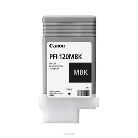 Tusz Canon PFI-120 MBK  | iPF TM-200/205| 130ml |  matte black