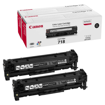 Zestaw dwóch tonerów Canon CRGP718BK do  LBP-7200/7210 | 2 x 3 400 str. | black