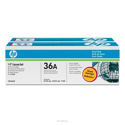 Toner LJ P1505/1506 36A Czarny 2k Dwupak CB436AD | 884962022368