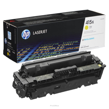 Toner HP 415X do Color LaserJet Pro M454, MFP M479 | 6 000 str. | yellow