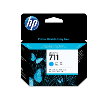 Tusz 711 29ml Cyan 3-Pack CZ134A | 886112841171