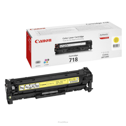 Toner  Canon CRG718Y do LBP-7200/7210/7660/7680   | 2 900 str. | yellow
