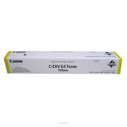 Toner Canon C-EXV 64 do  iR-advance C3922i/26i/30i/35i | yellow | 25,5K