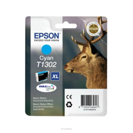Tusz Epson T1302  do Stylus BX-525WD/535WD, SX620FW | 10,1ml | cyan