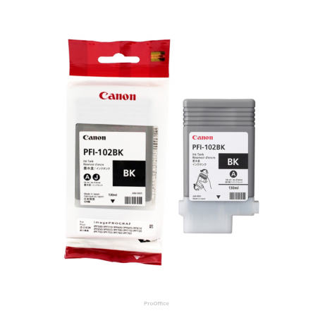 Tusz Canon PFI102B do  IPF-500/600/700/710/720/750 | 130ml | photo black